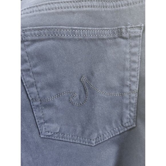 Adriano Goldschmied The Stevie Ankle Slim Straight Navy Velvet Pants 29 - Picture 3 of 7